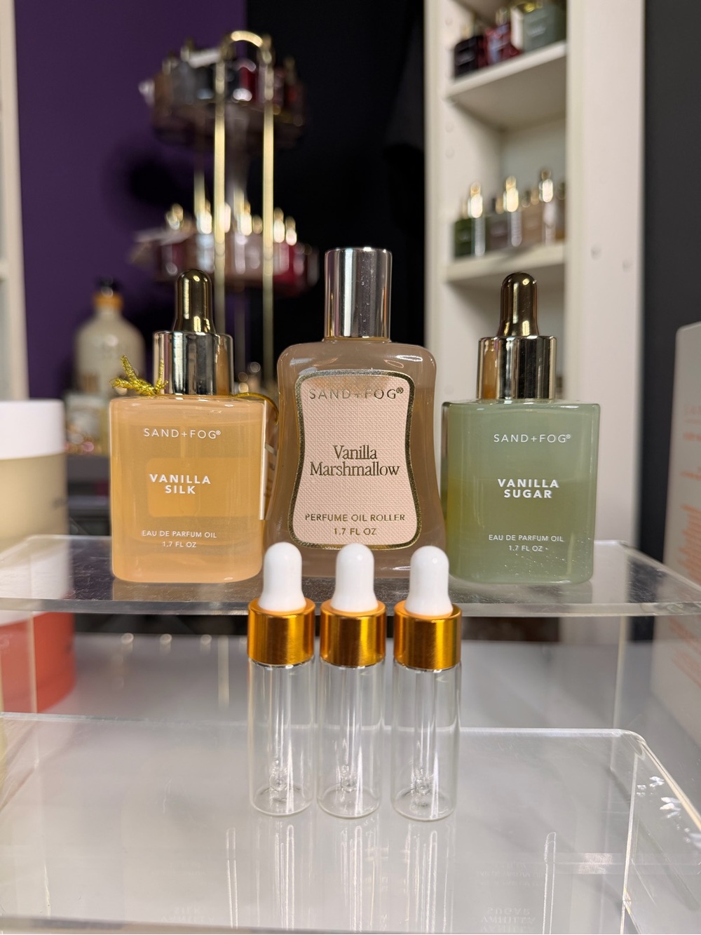 Sand + Fog Vanilla Perfume Oil Dropper Bundle (3-Pack) 5ml